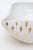 White Vintage Italian Aldo Londi for Bitossi Ceramic Bowl With Gold Feather Plume Design, 60's For Sale - Image 8 of 11