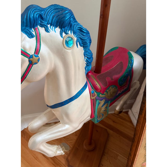 Figurative 1990s Decorative Carousel Horse Based on Coney Island Style For Sale - Image 3 of 4