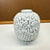 Ceramic Rörstrand Gunnar Nylund Chamotte Art Pottery Vase White Blue Sweden Mid 20th Century 5" For Sale - Image 7 of 8