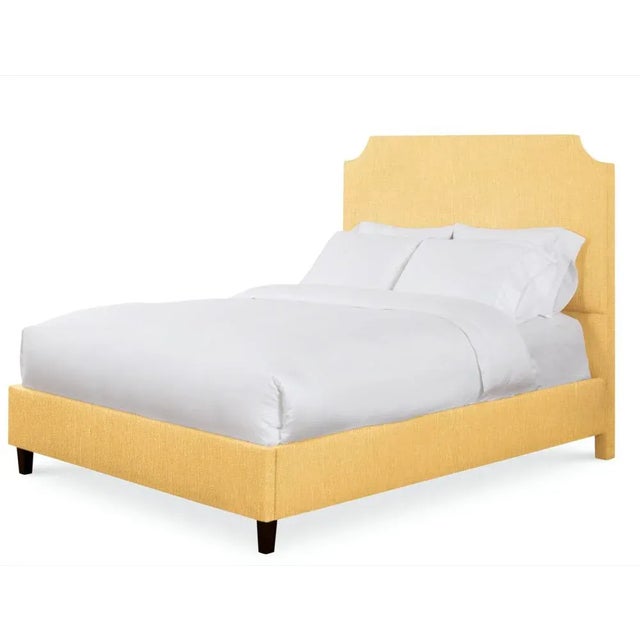 Casa Cosima Reagan Twin Headboard, Mustard Linen For Sale - Image 4 of 5