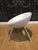 Contemporary 1990s White Scoop Chair by Starke For Sale - Image 3 of 6