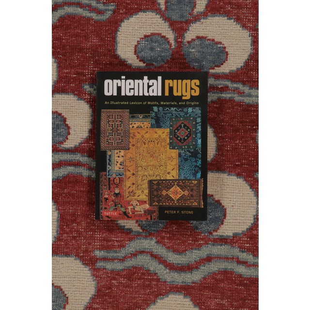 Rug & Kilim's Distressed Rug, Brick Red With Chintamani Patterns For Sale - Image 10 of 10