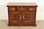 English Drexel Heritage Georgian Flame Mahogany Flip Top Buffet Server or Bar Cabinet For Sale - Image 3 of 16