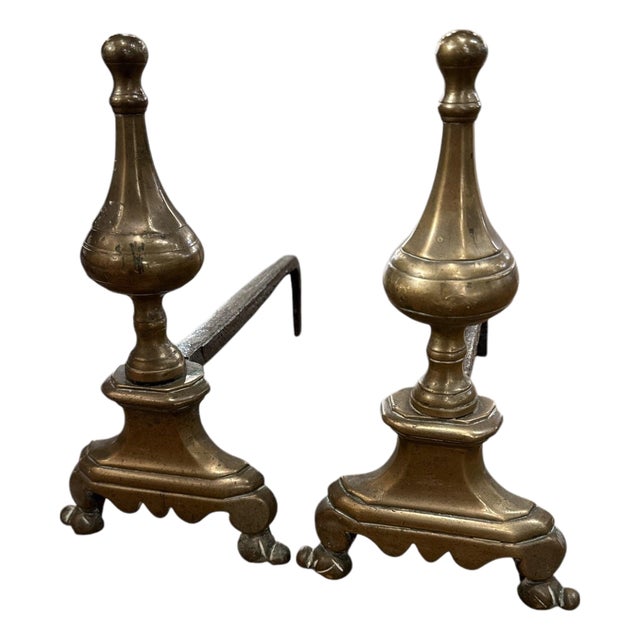 French 18th c Andirons For Sale