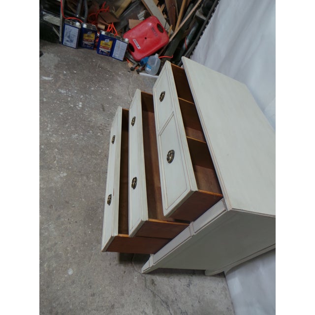 Wood Swedish Gustavian Style 3 Drawer Chest of Drawers For Sale - Image 7 of 9