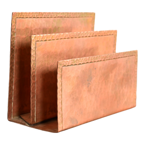 Roycroft Arts & Crafts Hammered Copper Letter Rack