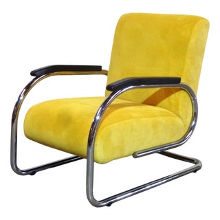 Bauhaus Chrome Tubular Frame Chair from Tubax For Sale