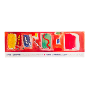 1970s XL Original Hans Hofmann Exhibition Lithograph Emmerich Gallery New York