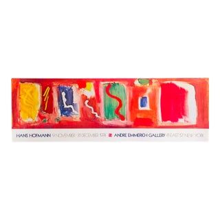 Sale! 1970s XL Original Hans Hofmann Exhibition Lithograph Emmerich Gallery New York For Sale
