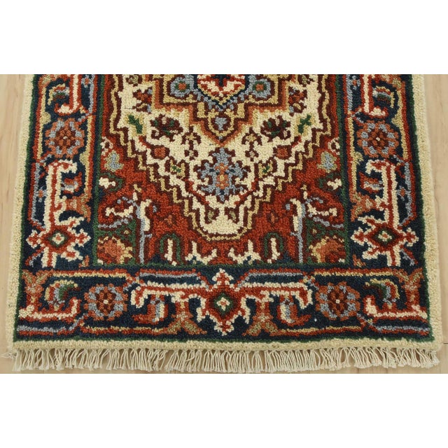 2020s Heriz Rug 2′ X 3’1” Ivory Wool Traditional Hand-Knotted Oriental Carpet For Sale - Image 5 of 7
