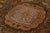 Textile Antique Amritsar Rug in Greenish-Brown, Pink & Gold Medallion With Pictorials For Sale - Image 7 of 8
