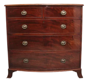 Antique Mahogany Bowfront Chest, 1810