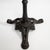 Mid 20th Century Cast Iron Bistro Table With Oak Top For Sale - Image 9 of 9