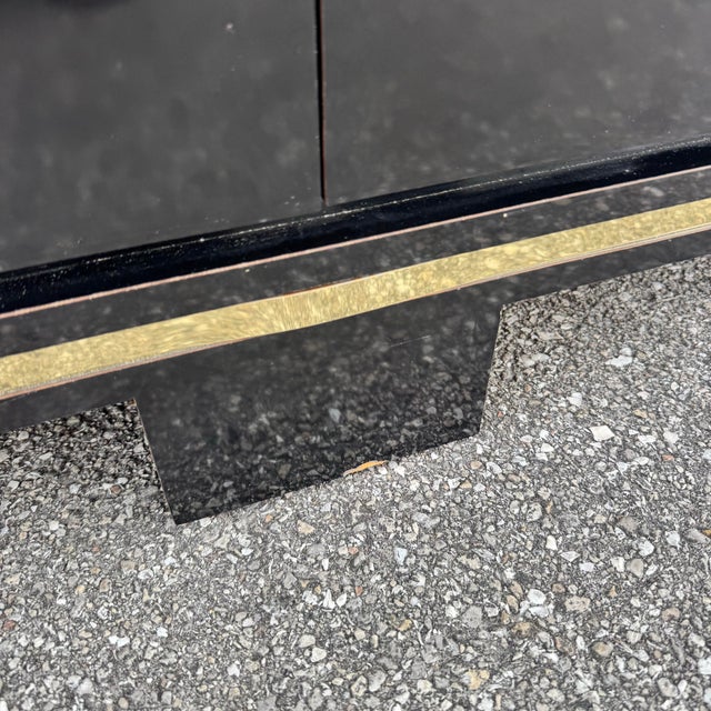 Chinoiserie Black Gloss Laminate Dresser With Gold Accents For Sale In West Palm - Image 6 of 8