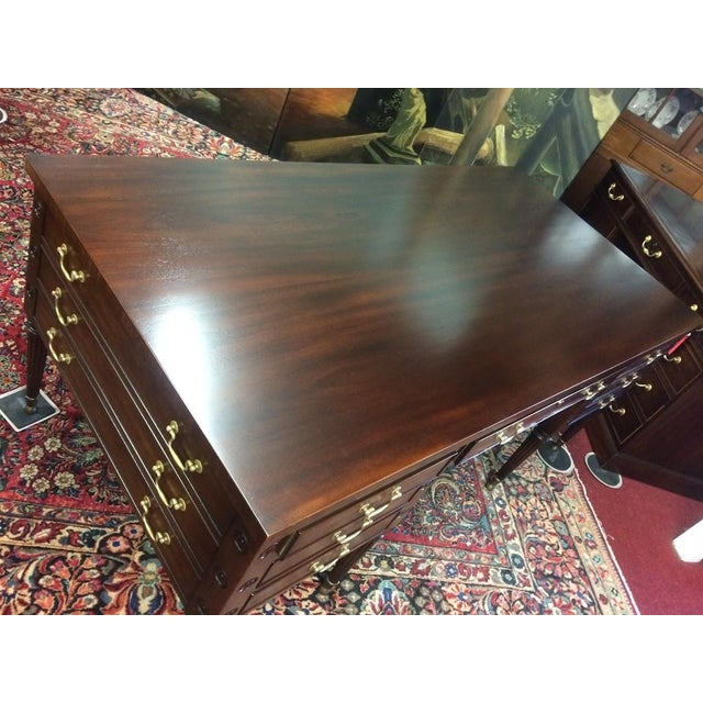 Vintage Executive Desk, Kittinger Furniture, George Washington Style Desk For Sale - Image 9 of 15