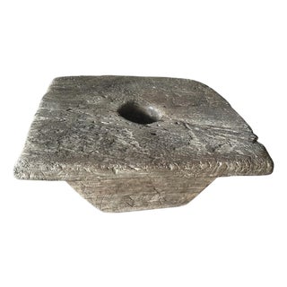 1920s Ancient Wood Coffee Table Curated By Andrianna Shamaris For Sale