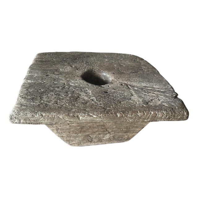 1920s Ancient Wood Coffee Table Curated By Andrianna Shamaris For Sale