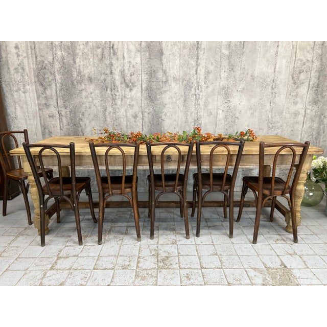 Farmhouse Refectory Table in Oak, 1890s For Sale - Image 10 of 11