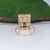 Yellow 11.7Ct Citrine Ring – Emerald Cut 16×12 Mm, Solid 14k Gold Statement Ring For Sale - Image 8 of 9