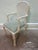 Red Faux Naturalistic White Washed Arm Chairs - a Pair For Sale - Image 8 of 13