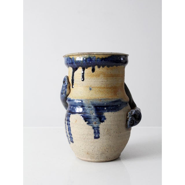 Mid 20th Century Vintage Studio Pottery Vase For Sale - Image 5 of 12