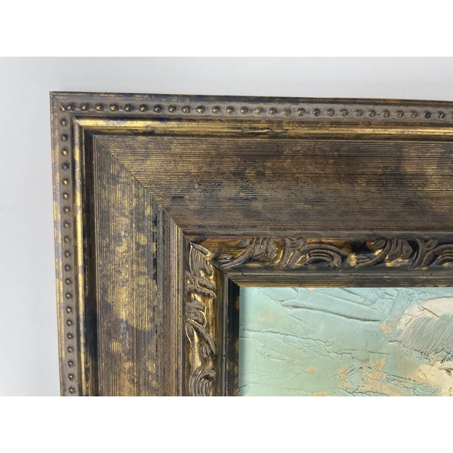 Impressionist Mid 20th Century Carl G. Bray Southwest Desert Landscape Oil Painting in Gilt Frame For Sale - Image 3 of 4