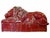 Art Deco Pair Oxblood Glaze Art Deco Lions For Sale - Image 3 of 5