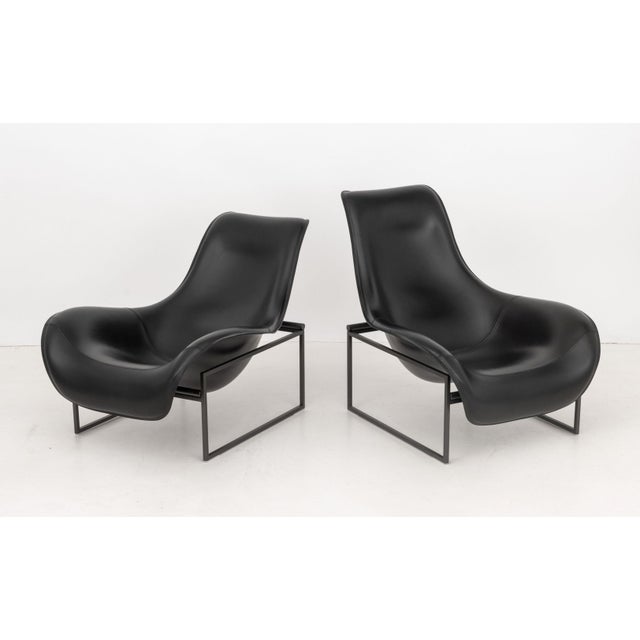 Antonio Citterio B&b Italia "Mart" Armchairs, Pair For Sale - Image 9 of 14