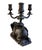 Vintage Ornate Bronze Four-Arm Elephant Candelabra For Sale - Image 4 of 8