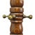 Wood Rj Horner Attr Oak & Brass Hoof Foot Coat Rack C1920 For Sale - Image 7 of 11