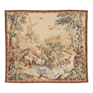 Vintage Chinese Aubusson Tapestry, 06'01 X 05'04 For Sale