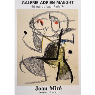 Joan Miró, Galerie Adrien Maeght Poster, 1983, Lithograph For Sale