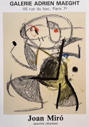 Joan Miró, Galerie Adrien Maeght Poster, 1983, Lithograph