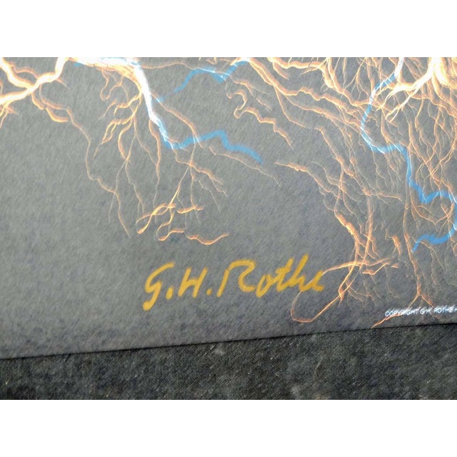 Gh Rothe Offset Lithograph "Roots in Love" Poster Hand Signed For Sale - Image 4 of 4