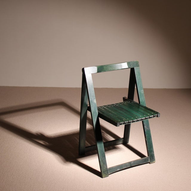 Trieste‘Folding Chairs by Aldo Jacober for Alberto Bazzani, Italy 1970s, Set of 4 For Sale - Image 4 of 10