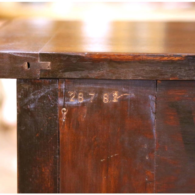 Mid-Century French Louis XV Carved Oak Four-Door Enfilade Buffet With Drawers For Sale - Image 15 of 15