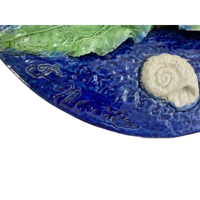 Large Franҫois Maurice Palissy Ware Majolica Trompe l'Oeil Fish Plaque, 1880 For Sale - Image 11 of 13