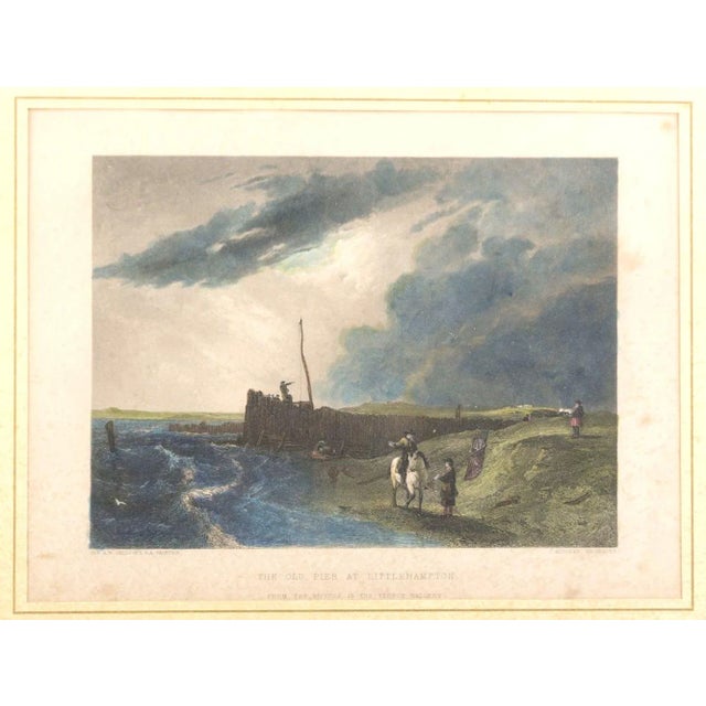 The old pier at littlehampton is an original modern artwork realized by john cousen in the middle of the xix century....