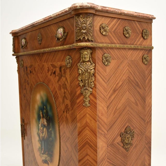 French Marble Top Cabinet, 1920s For Sale - Image 6 of 13