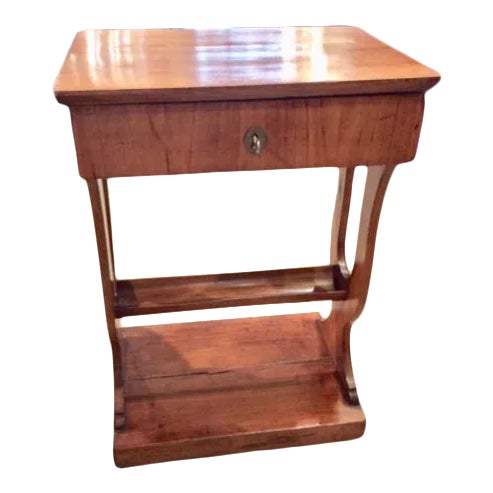 Late 1800's French Lift Top Vanity Table For Sale