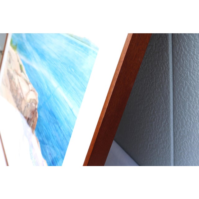 1986 Hannah Ferenbach Rocky Coastal Seascape Watercolor Painting One-of-a-Kind For Sale - Image 16 of 18