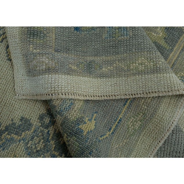 Textile Turkish Oushak Rug 5'2" x 8'11" #18094 For Sale - Image 7 of 8
