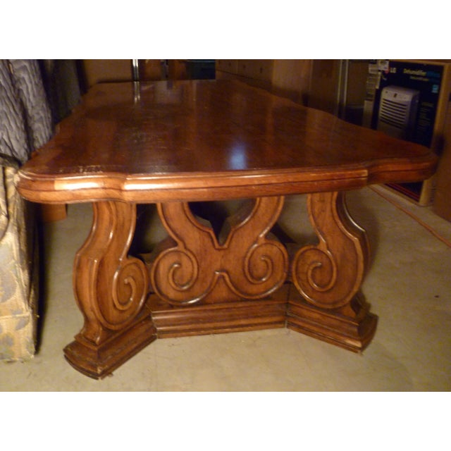 1970s Vintage the Reserve Curved Coffee Table Solid Wood ...