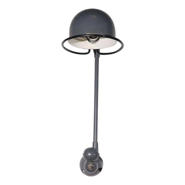 Vintage French Industrial Metal Lamp by Jean-Louis Domecq for Jielde Factory For Sale