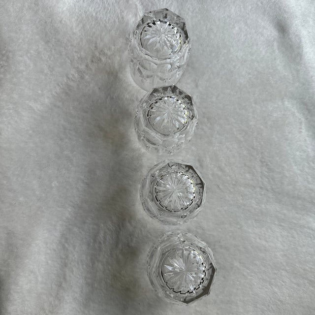 Glass 1960s Crystal Tumblers by Waterford Westhampton Double Old-Fashioned Glass - Set of 4 For Sale - Image 7 of 7