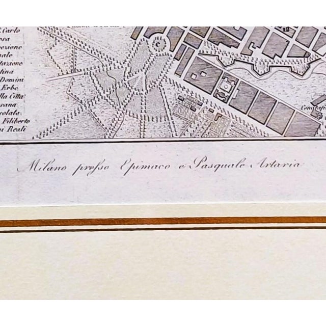 Early 19th Century Antique Map Engraving of the City Plan of Turin from Stamperia Artaria Milano, 1834 For Sale - Image 5 of 7