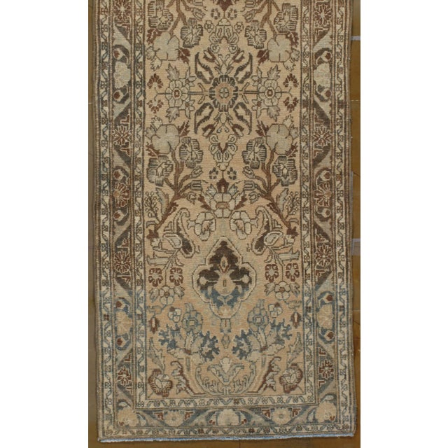 1940s 1940s Vintage Hamadan Hand Woven Runner 2'5 X 16'5 For Sale - Image 5 of 8