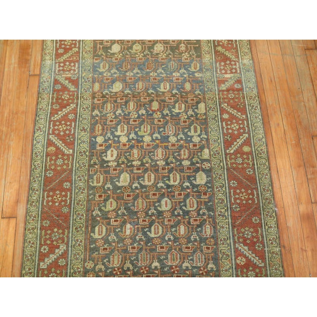Early 20th Century Early 20th Century Zabihi Collection Small Persian Malayer Runner - 3'3" x 6'11" For Sale - Image 5 of 7