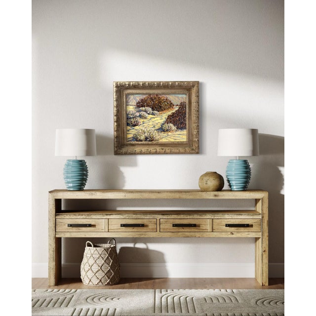 Vintage Plein Air California Desert Landscape Painting by Robert Arnett For Sale - Image 11 of 12