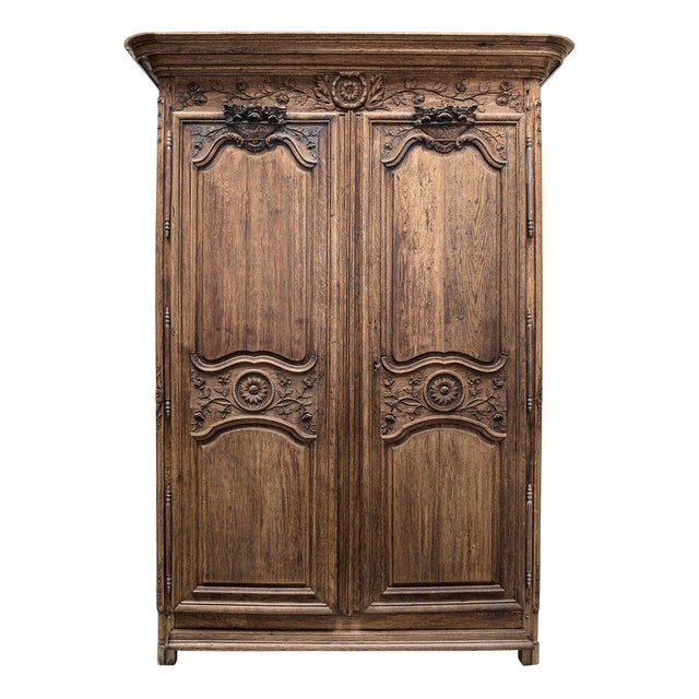 Antique French Marriage Armoire For Sale